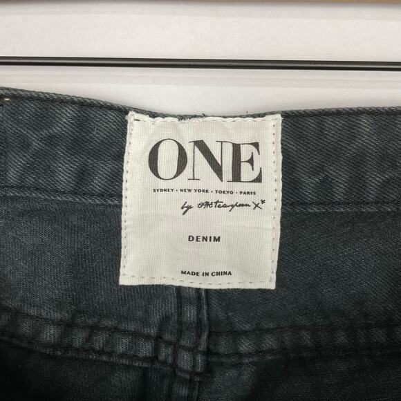 One Teaspoon | NWT Trashed FreeBirds Low Waist Black Distressed Zipper Jeans - Picture 12 of 14